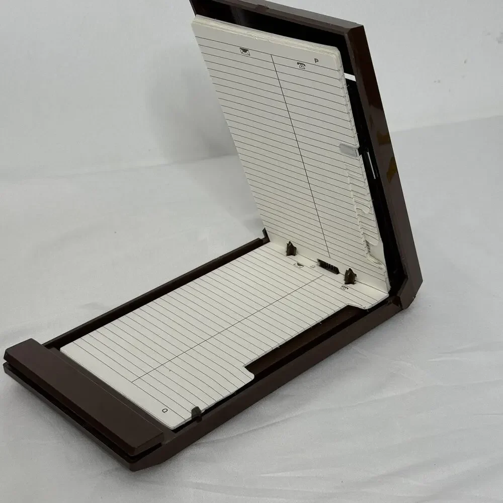 Vintage Park Sherman Index Phone Address Book Desk Organizer Pop Up McDougall